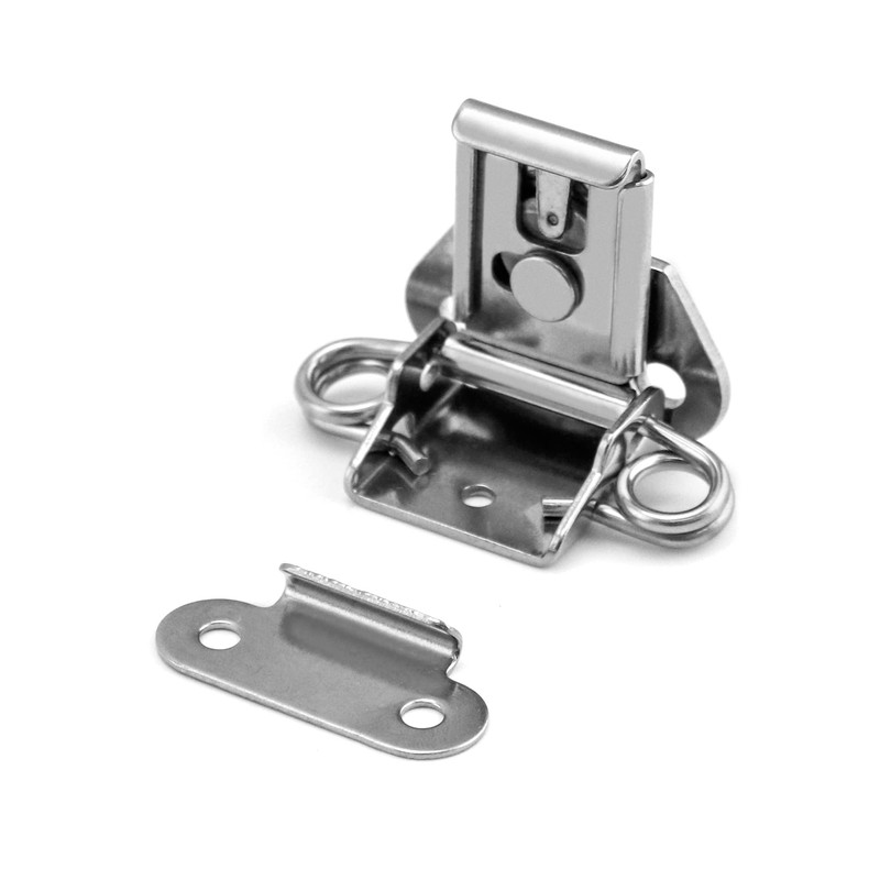QWORK 8 Pack 2" x 1-1/2" Stainless Steel Twist Latch