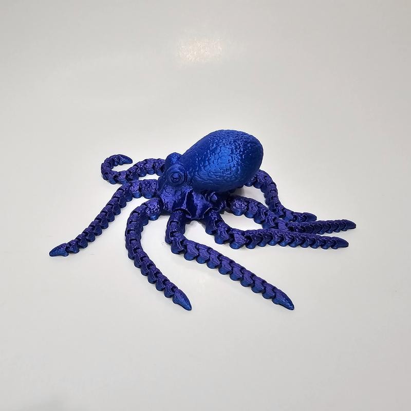 3D Printed Octopus - Color: Blue purple