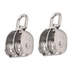 Double Pulley, 2 Pieces, Double Pulley, Stainless Steel M25, Double