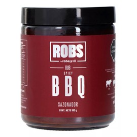 ROBS by Robegrill Sazonador BBQ Picante, Condimento Natural para Asados, Mezcla de Especias Ahumadas y Dulces (180g)