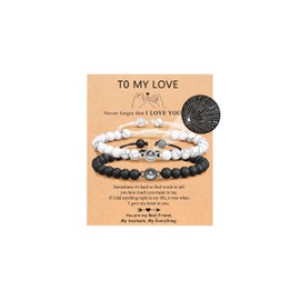 72ore Couples Bracelets Matching Bracelets Couple Bracelets Matching Bracelets for Couples Natural Stone Bead Bracelet Matching Jewelry Gift for Boyfriend Girlfriend