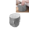 Foldable Foot Tub Polyester Double Layer Collapsible Camping Bucket with