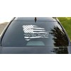 We The People Distressed American Flag Vehicle Vinyl Decal Window