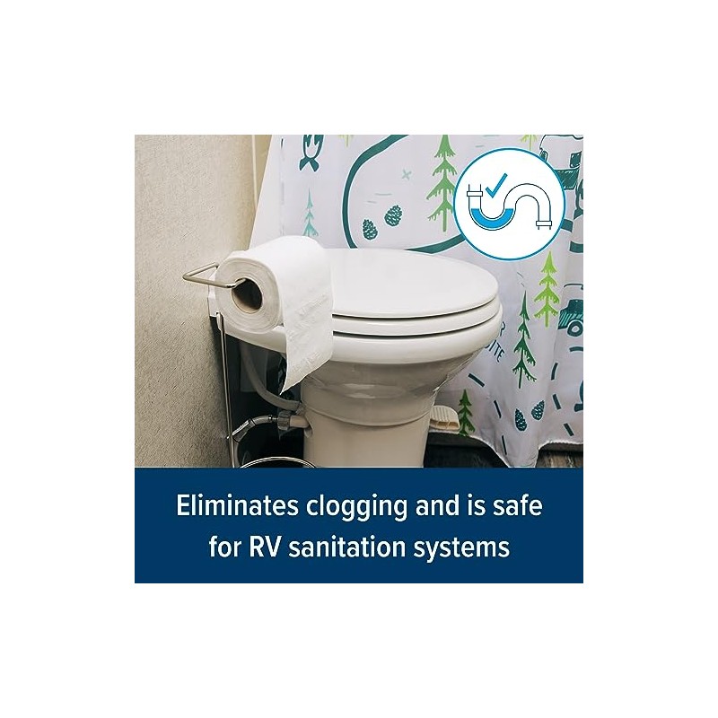 Camco 40276 Toilet Tissue, 1 Pack of 4 Rolls, White