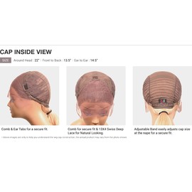 Bobbi Boss HD Lace Front Wig MediFresh 13X4 Deep Lace MLF241 Rhian (DL4/613)