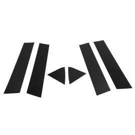 VekAuto 6 Pcs Door Pillar Window Trim for Dodge Charger 2006-2010 14.17"x2.91" Plastic Black Front Rear Left Right Anti Scratch Sticker Pillar Posts Cover