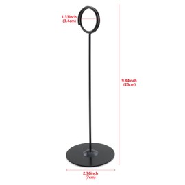 HJGarden Stainless Steel Ring-Clip Card Markers Photo Holders Table Number Holder for Restaurants, Weddings, Banquets, Home Usage, and Parties
