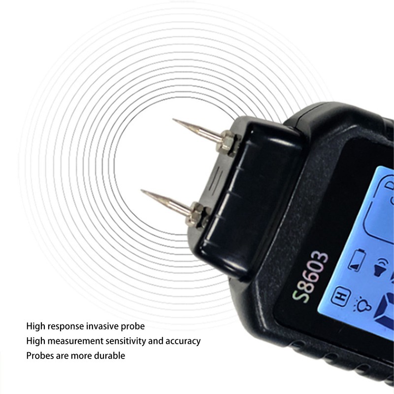 Digital Wood Moisture Meter ABS Wood Humidity Tester Light Weight