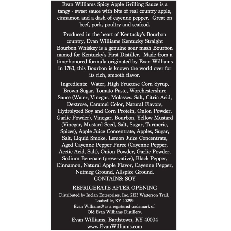 Evan Williams Spicy Apple Grilling Sauce