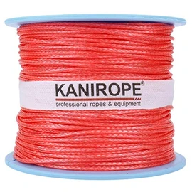 Kanirope® Dyneema Rope PRO 2.5 mm 100 m Red 12-Fold Braided SK78 Stretched Coated