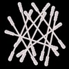 800 Pieces Cotton Swabs, Double Spiral Tipped with Paper Stick,