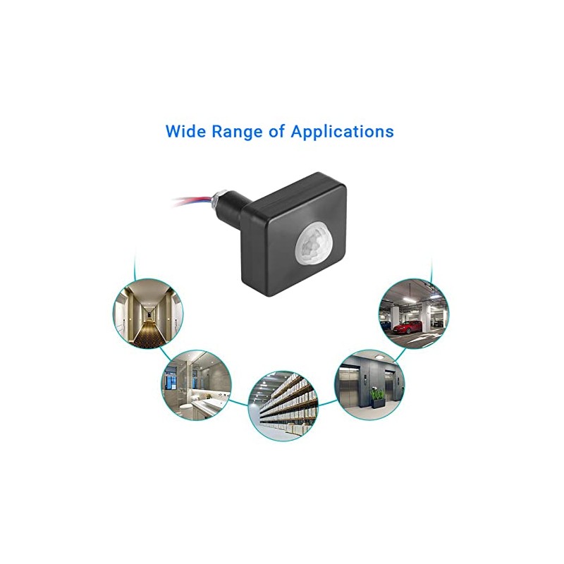 Motion Detector PIR Sensor for Security Lighting Change Time Settings