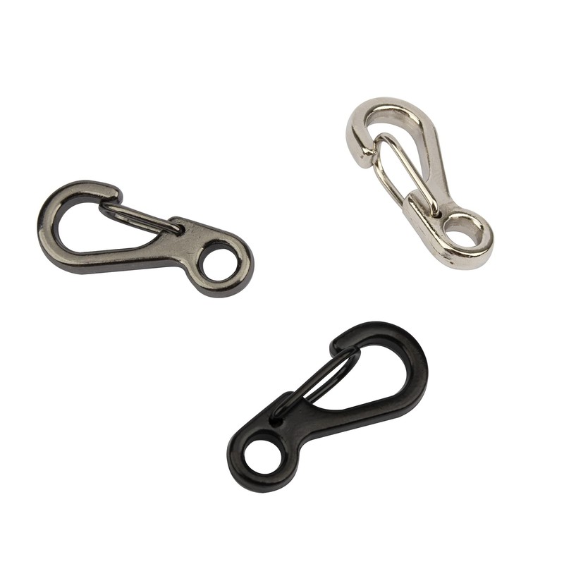 TEMLUM Carabiner, Small, Mini Shape, Set of 10, Mini Carabiner,