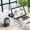 TriPole Desk Fan USB Powered 2 Pack Black Small Portable