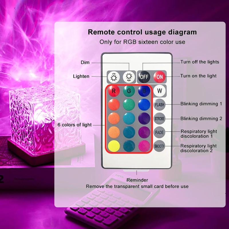 YeahBoom Wave Lamp, Water Wave Lamp, LED Starry Sky Projector