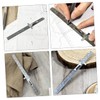WHAMVOX Metal Ruler 15cm Clip Portable Pocket Ruler for Sewing