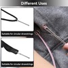 Flexible Drawstring Threader, 4PCS Metal Drawstring Threaders Adjustable Clip Elastic