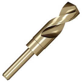 Meccion HSS Cobalt Drill Bit 25mm Reduced Shank Twist Drill Bit for Metal, Stainless Steel, Aluminium, Wood, Plastic, Non-Ferrous Etc.