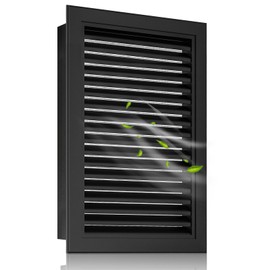 Zepoty 14" x 20" Aluminum Alloy Gable Vent - Never Rust, Heat Dissipation & Condensation Prevention, Ideal for Shed, Attic, Wall, Door & Shipping Container - Vent Opening: 12" x 18"