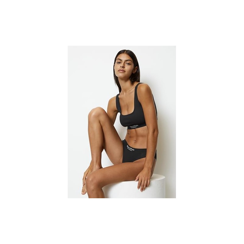 Marc O´Polo Women's Iconc Rib Pullover Bralette Bra, black
