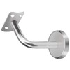 ZOENHOU 12 Pack Stainless Steel Handrail Brackets, Curved Handrail Brackets