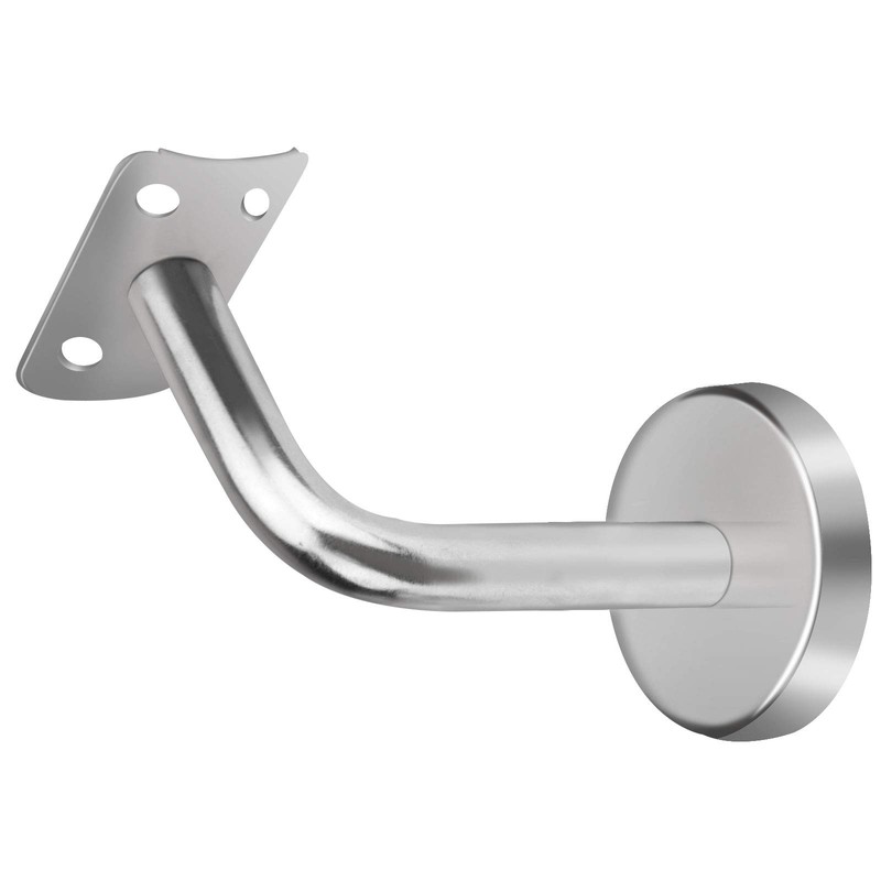 ZOENHOU 12 Pack Stainless Steel Handrail Brackets, Curved Handrail Brackets