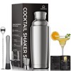 YARRAMATE 8-Pcs 24 oz Cocktail Shaker Set with Built-in Strainer,