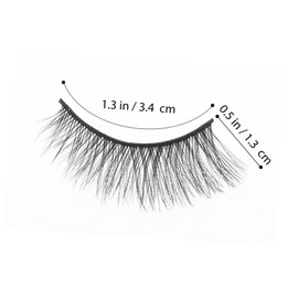 FRCOLOR 3 Pairs Faux Eyelashes Cat Eye Lashes for Natural Makeup Soft and Comfortable Strip Lashes Reusable and Easy Application for Glamorous Looks