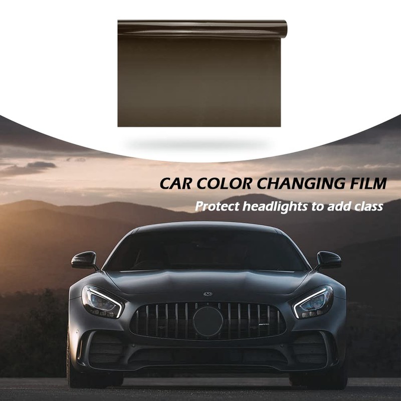 12 X 48inch Car Light Tint Film, Cuttable&Stretchability Car Headlight