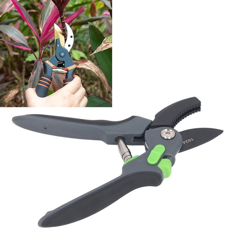 Ratchet Pruning Shears Heavy Duty Gardening Tool Tree Trimming Bypass