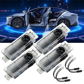 Spongent 4 pieces Car Door Light Courtesy Shadow 3D Lamps Logo Projector Compatible with Mini Cooper R55 R56 R57 R58 R59 R60 R61 F54 F55 F56 F57