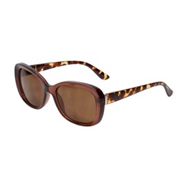 Calabria Sophia Bifocal Sunglasses +1.75 Brown Crystal Tortoise Havana/Amber Women’s Bi-Focal Sunnies Readers w/Soft Case