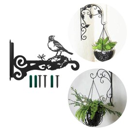 Ronyme Metal Plant Stand with Animal Motif for Easy Assembly , Bird