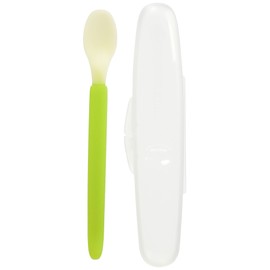Combi 114782 Baby Label Feeding Spoon with Case, Around 5 Months
