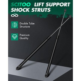 SCITOO 6513 22.44" Lift Supports Fit for Acura MDX 2007-2013 Front Left and Right Hood Shock Struts 2pcs