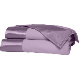 Shavel Home Products All Seasons Year Round Sheet Blanket with Satin Hem, King, Amethyst