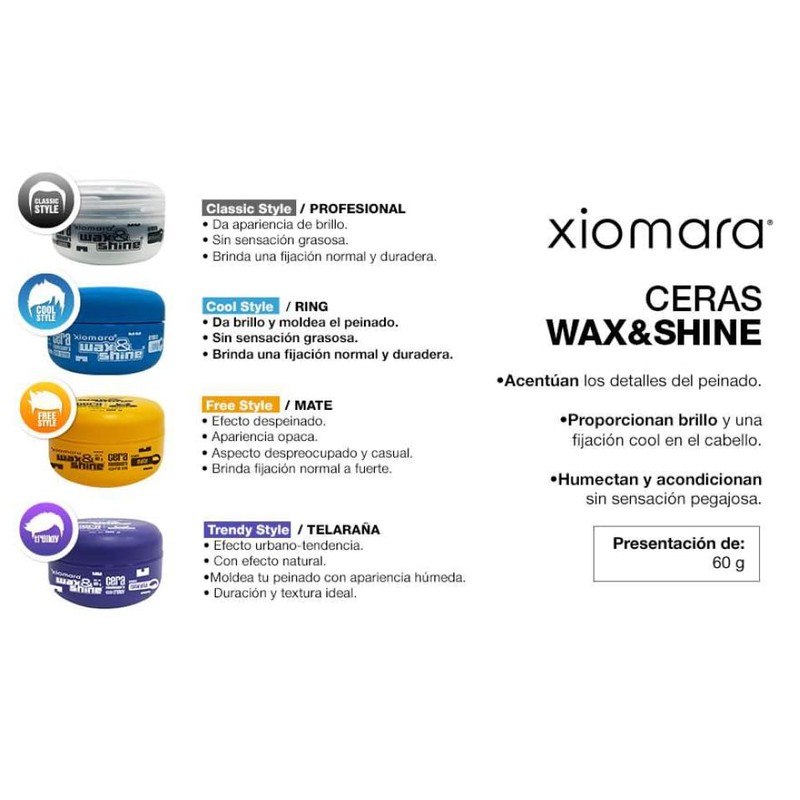 JISICK Pomada Wax & Shine Black 60 gr, 1