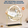 GarveeHome Round Makeup Mirror with Lights, LED Makeup Mirror with