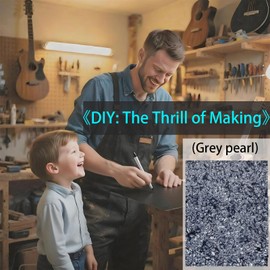 Blank Guitar Bass Pickguard Sheet DIY Guitar Pickguard Backplate Scratch Plate Material (Grey pearl)