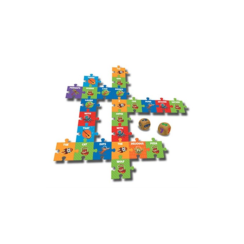 CreativaMente - Star Words Game in Box - Smarty Puzzle,