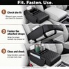 Auto Center Console Armrest Cushion With 2 Cup Holder PU