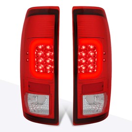 3D LED C-Bar Tail Light Rear Brake/Reverse Lamp Red Compatible with F250 F350 F450 F550 Super Duty 97-07