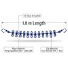 Travel Clothesline 2 Pack with 24 Clips, Portable Elastic Laundry