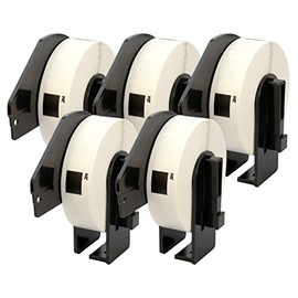 5 Compatible Rolls DK11204 DK-11204 17mm x 54mm Address Labels for P-Touch QL-500 QL-550 QL-560 QL-570 QL-700 QL-800 QL-810W QL-820NWB QL-1050 QL-1060N QL-1100 QL-1110NWB (400 Labels per Roll)