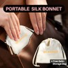 Gorro Seda Largo Dormir Mujeres Hombres Todo Tipo Cabello 100