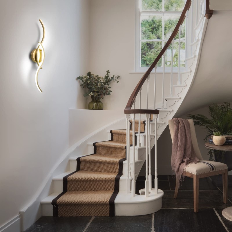 EDISLIVE Modern Wave LED Vanity Light Dimmable Modern Led Vanity