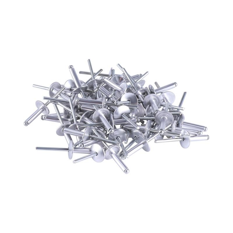 Large Flange Blind Rivets, Aluminum,Flange Diameter 3/16" (4.8mm) Pop Rivets