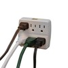 GoGreen Power GG-16000TW - 6 Outlet Wall Tap Adapter, White