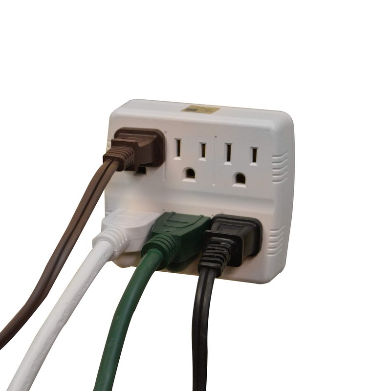 GoGreen Power GG-16000TW - 6 Outlet Wall Tap Adapter, White