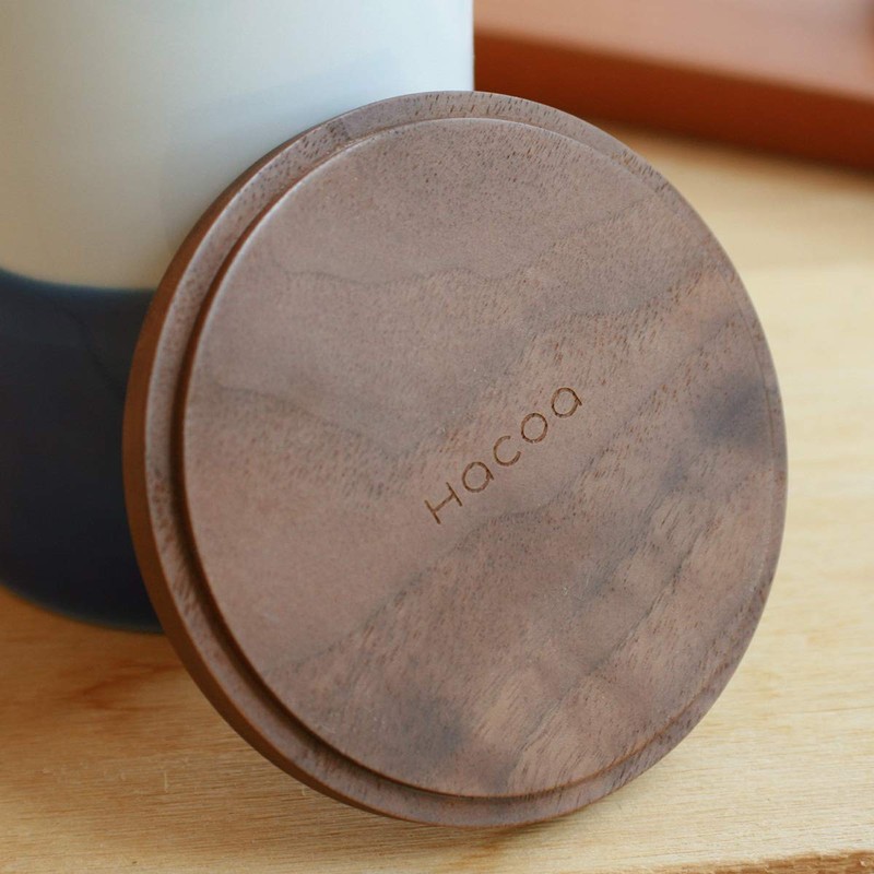 Hacoa Coaster Round, Luxurious Coasters Crafted from Natural Solid Wood.
